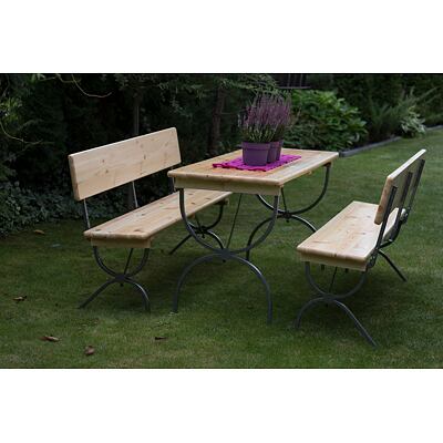 Záhradné posedenie 180c60cm s opierkou